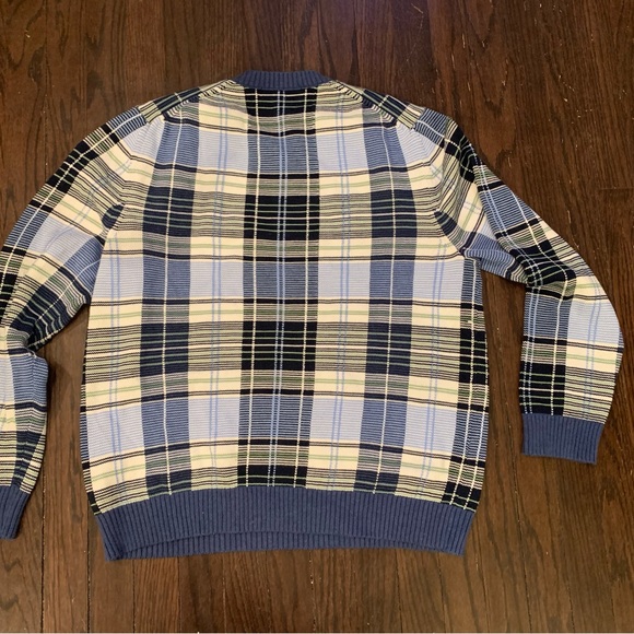 Plaid Brooks Brother’s Grandpa Sweater - Picture 3 of 3